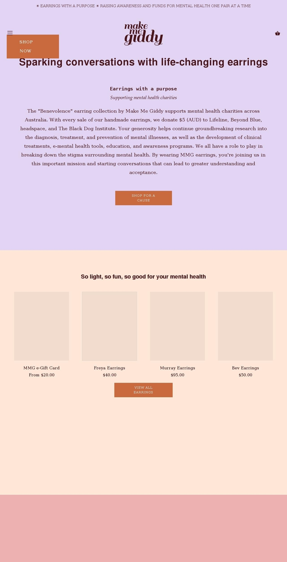 makemegiddy.com shopify website screenshot