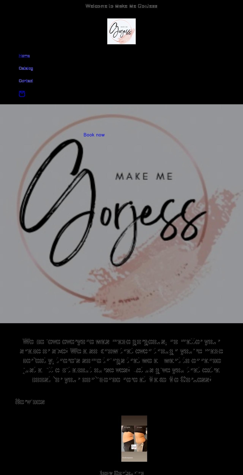 makemegorjess.com shopify website screenshot