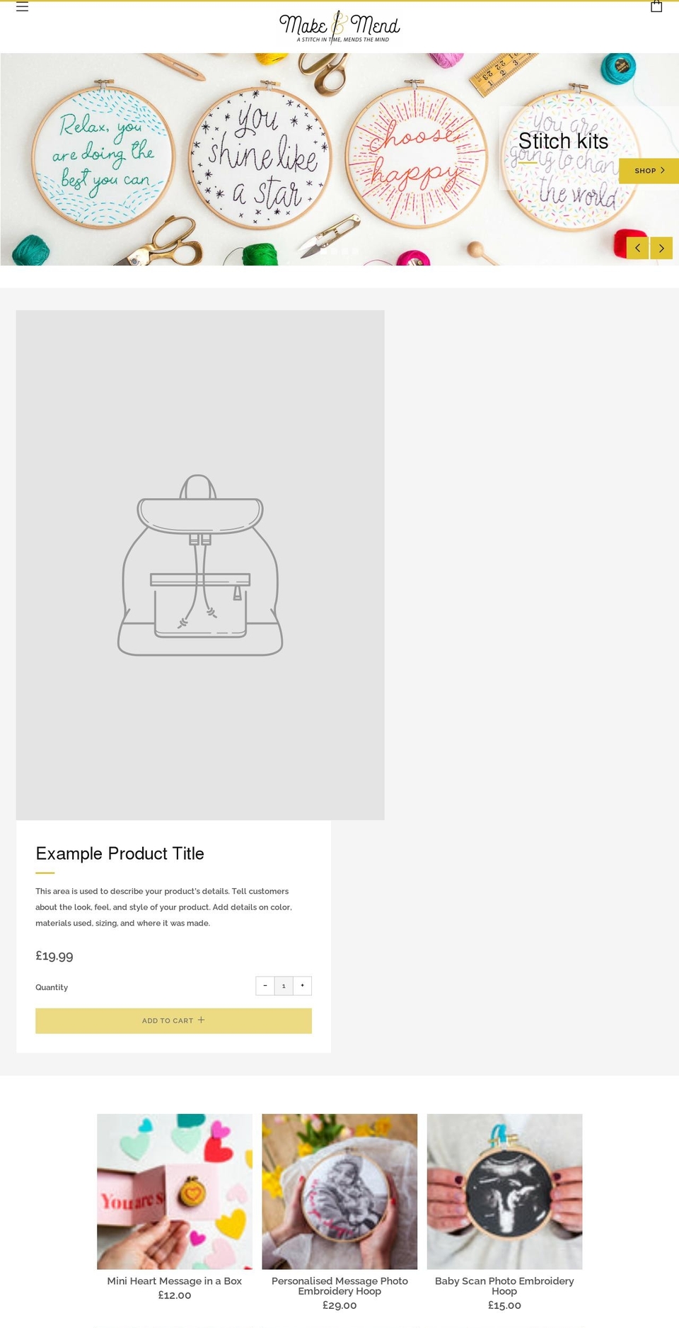 makemend.co shopify website screenshot