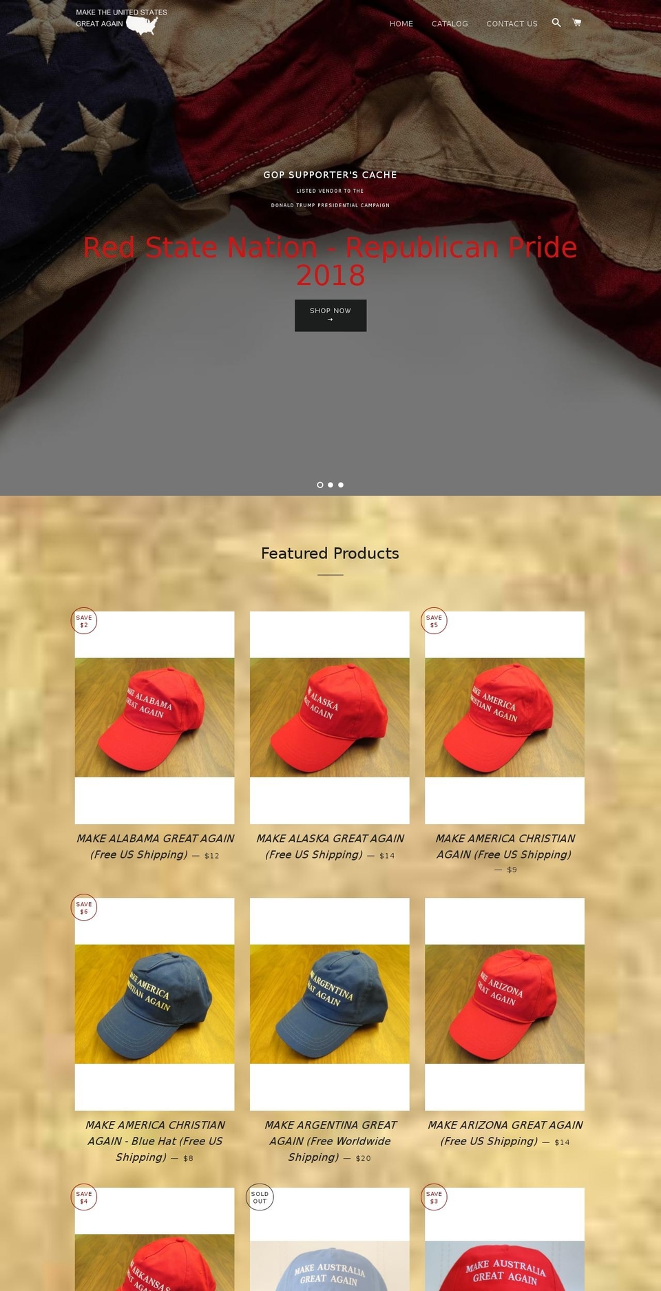 makenewhampshiregreatagain.com — Shopify storefront screenshot