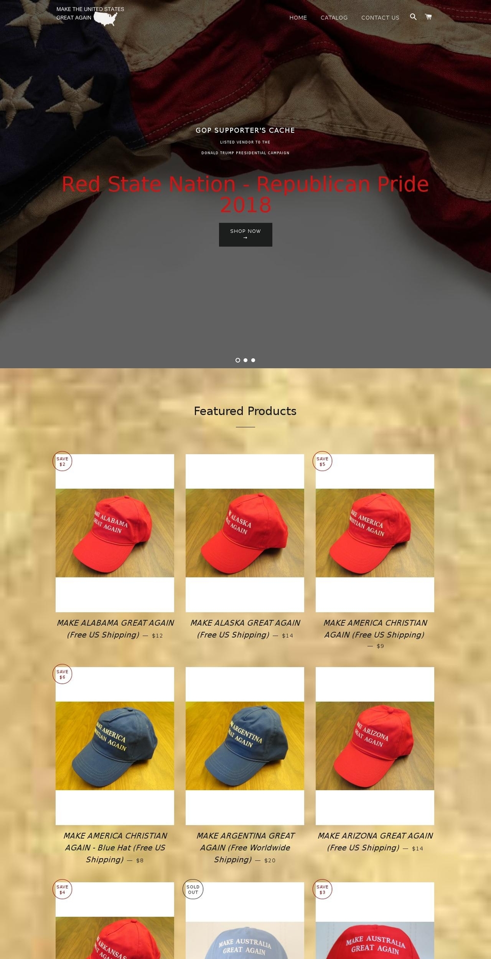 makenewmexicogreatagain.com — Shopify storefront screenshot