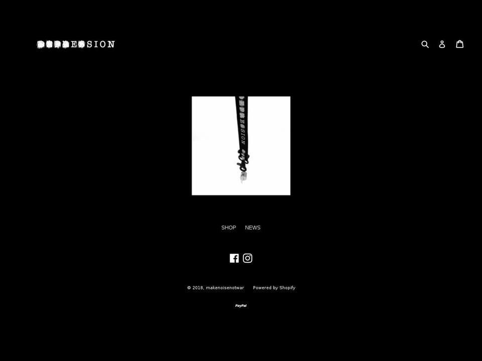 makenoisenotwar.com — Shopify storefront screenshot