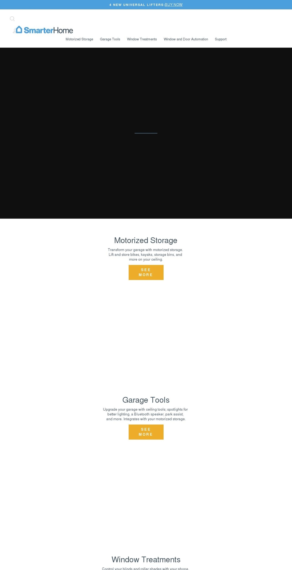 garagesmart Shopify theme site example makeourhomesmart.com