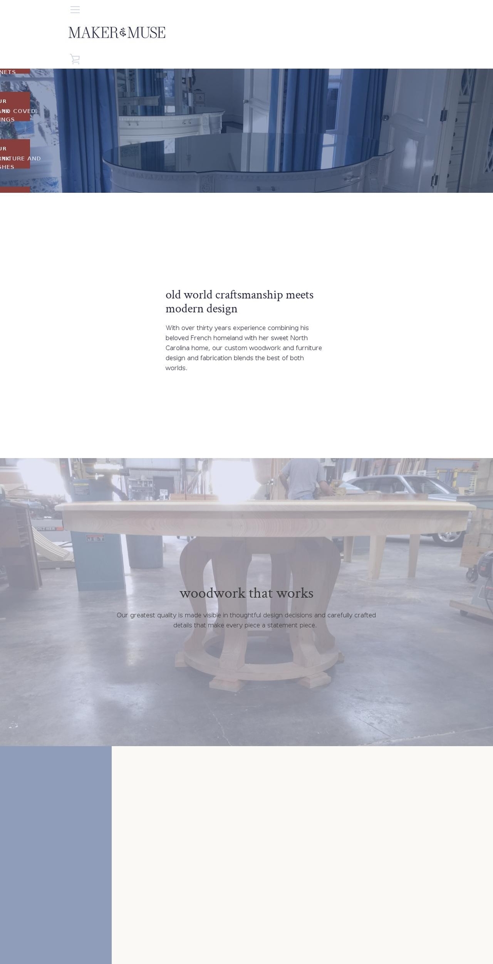 makerandmuse.net shopify website screenshot
