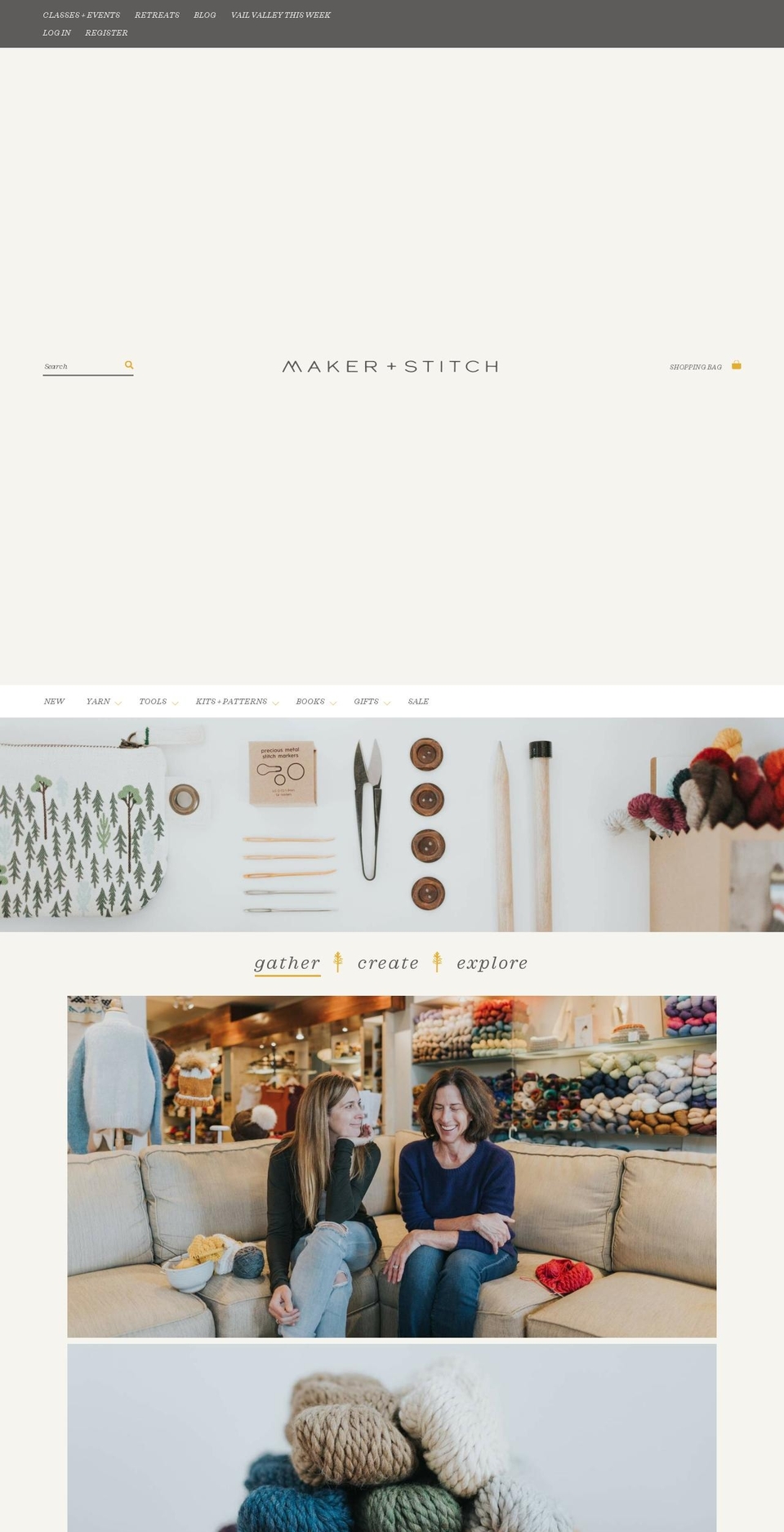 Aeolidia Shopify theme site example makerandstitch.com