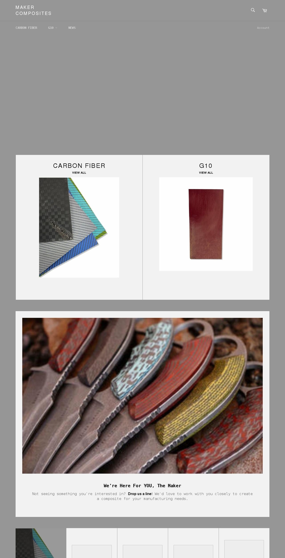 makercomposites.com shopify website screenshot