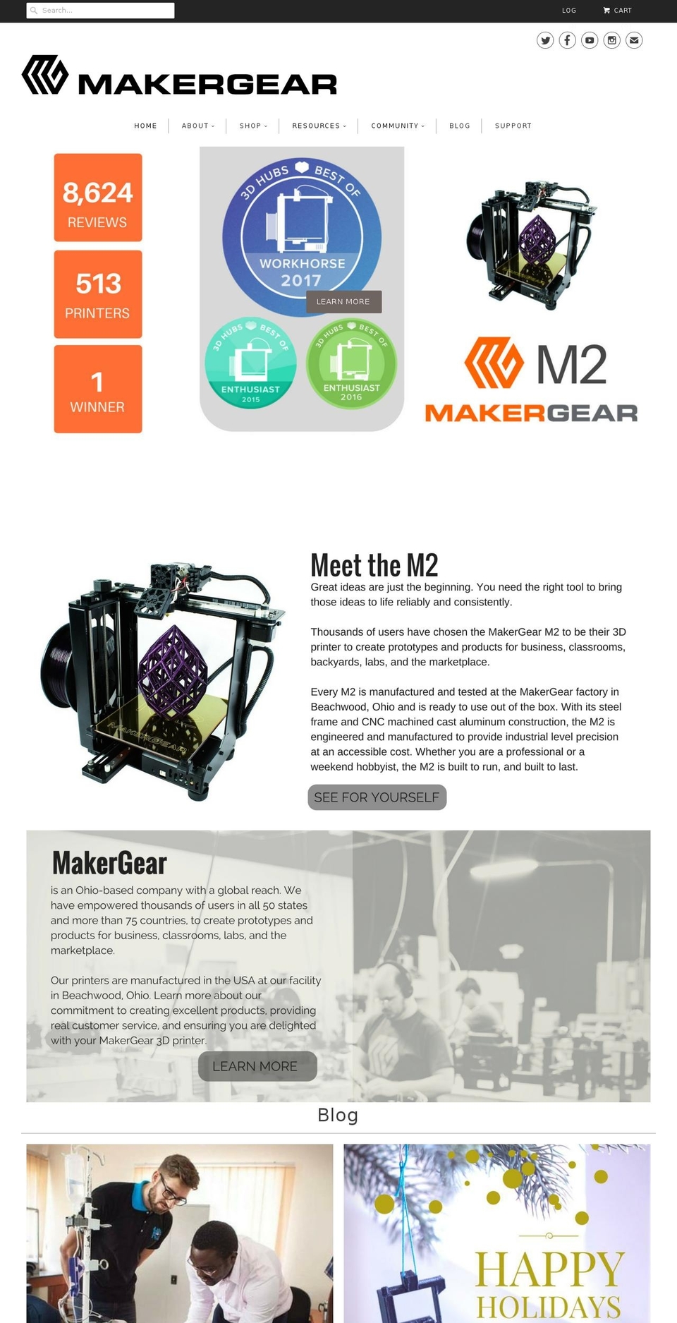 makergear.com shopify website screenshot