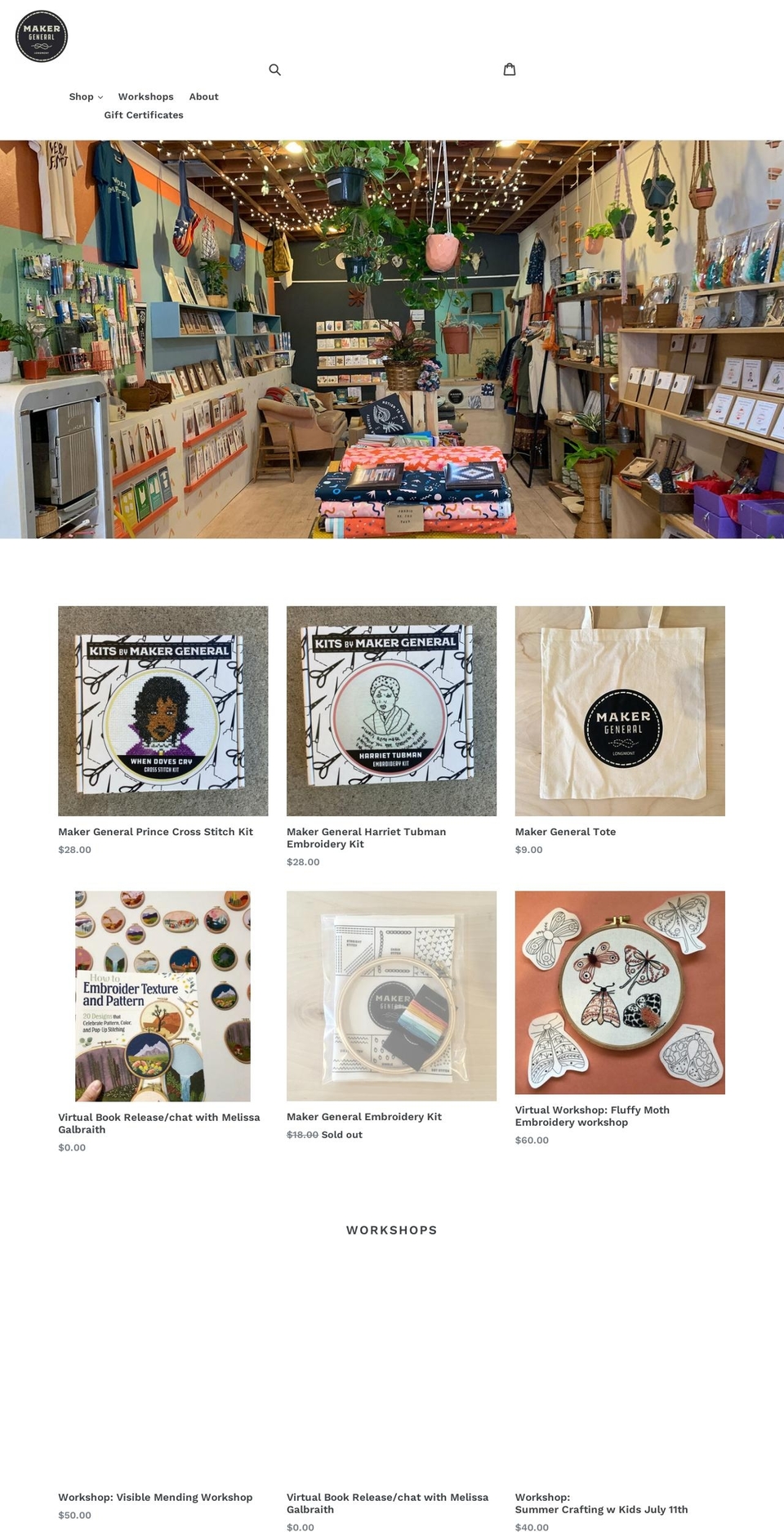 makergeneral.com shopify website screenshot