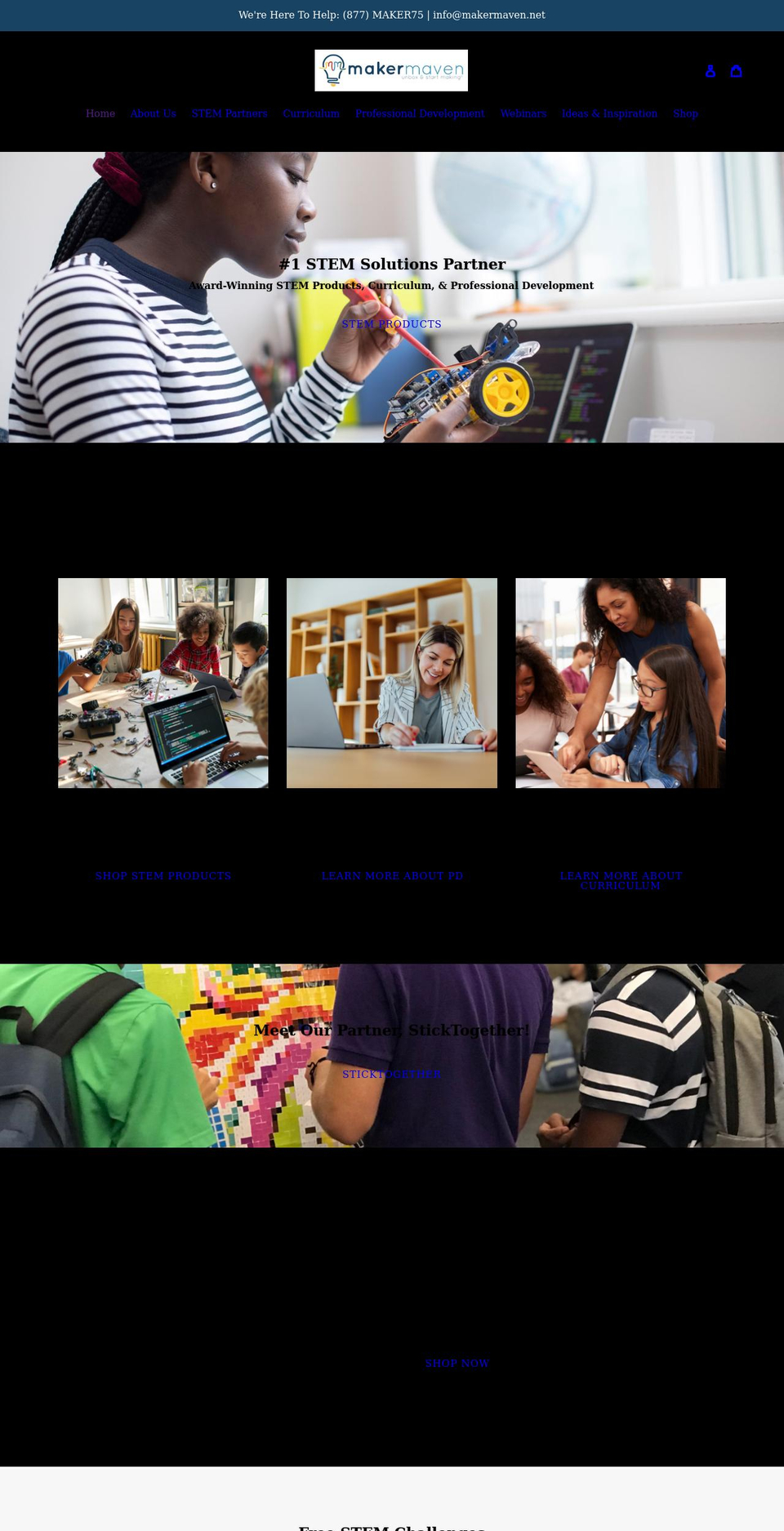 makermaven.net shopify website screenshot