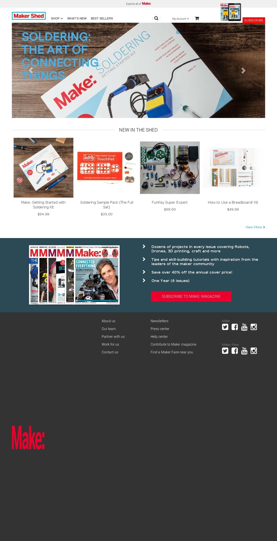 1412 Shopify theme site example makersheds.com