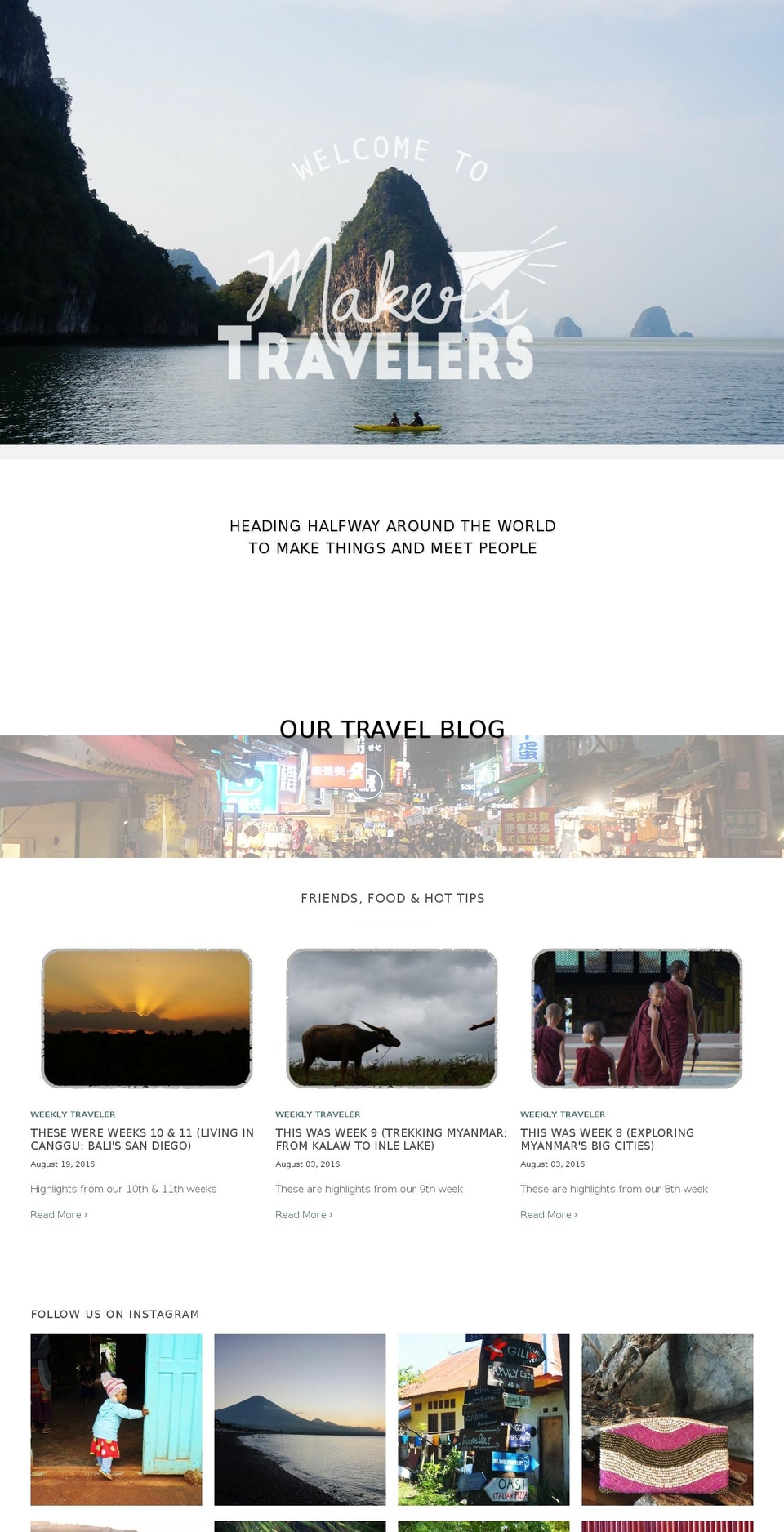 makerstravelers.com shopify website screenshot