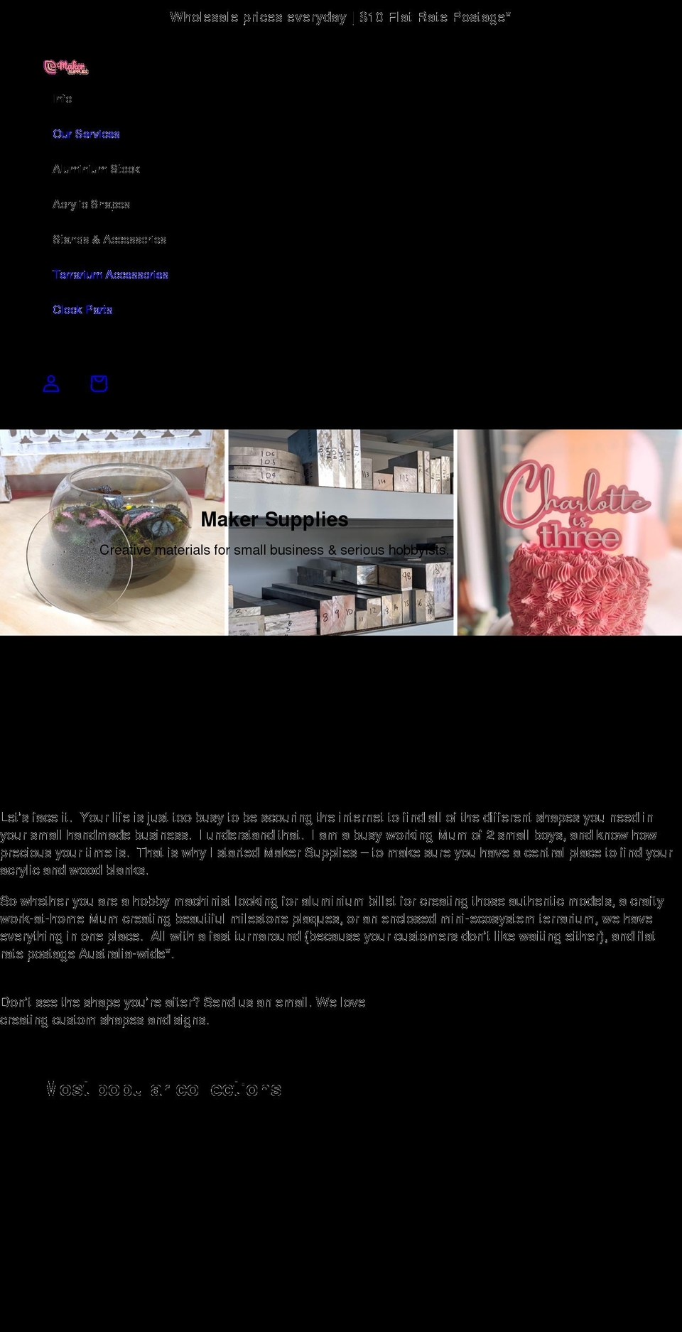 makersupplies.com.au shopify website screenshot