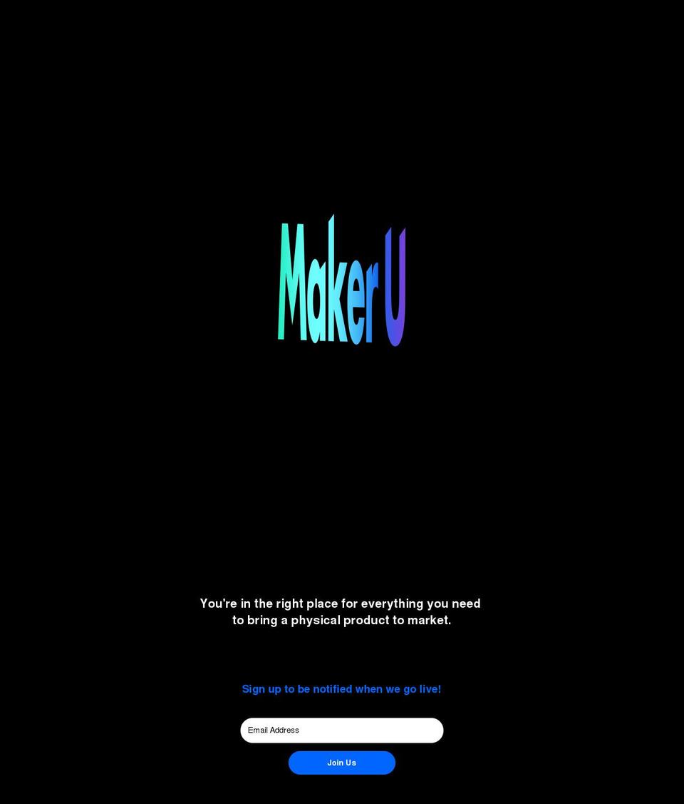 makeruniversity.com shopify website screenshot