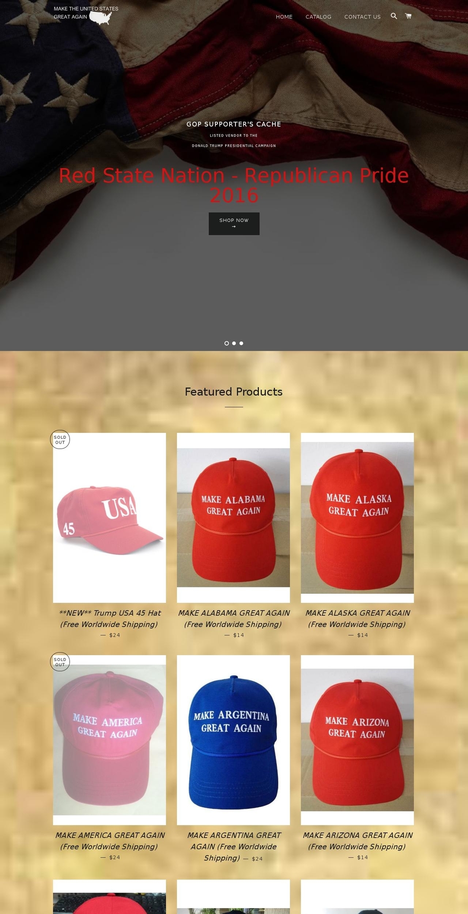 makerussiagreatagain.com shopify website screenshot