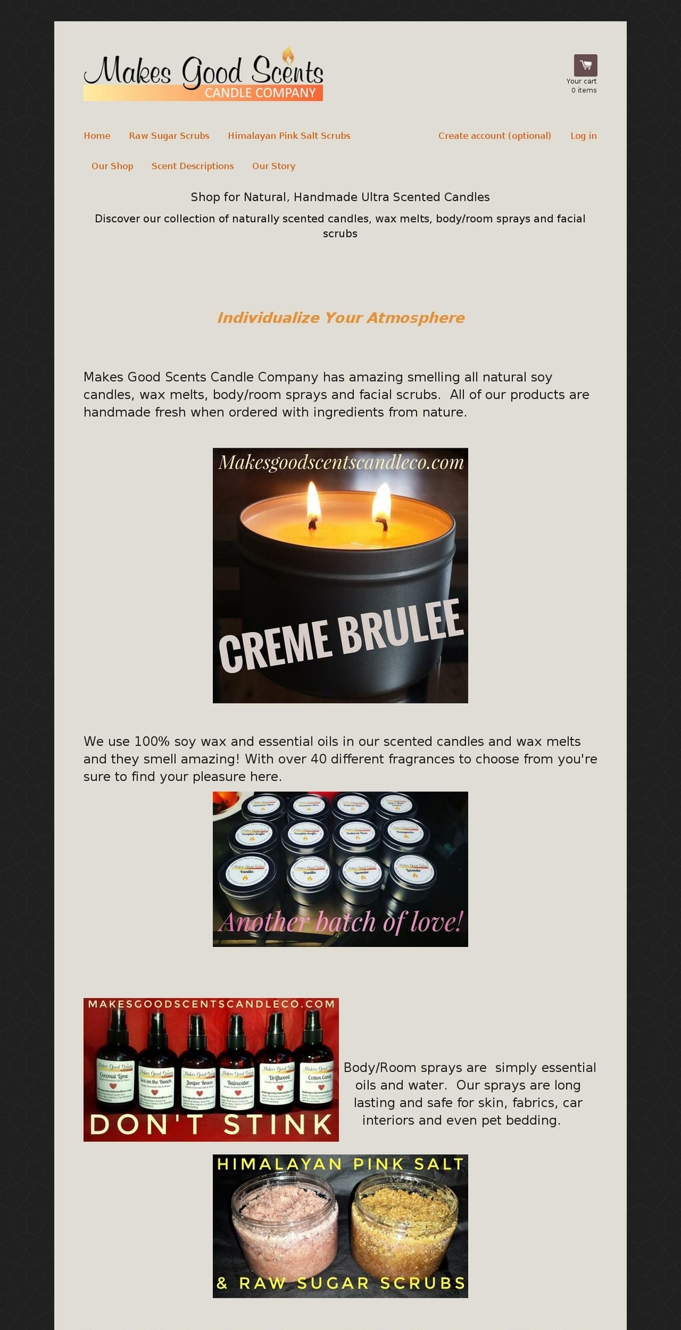 makesgoodscentsnaturals.com — Shopify storefront screenshot