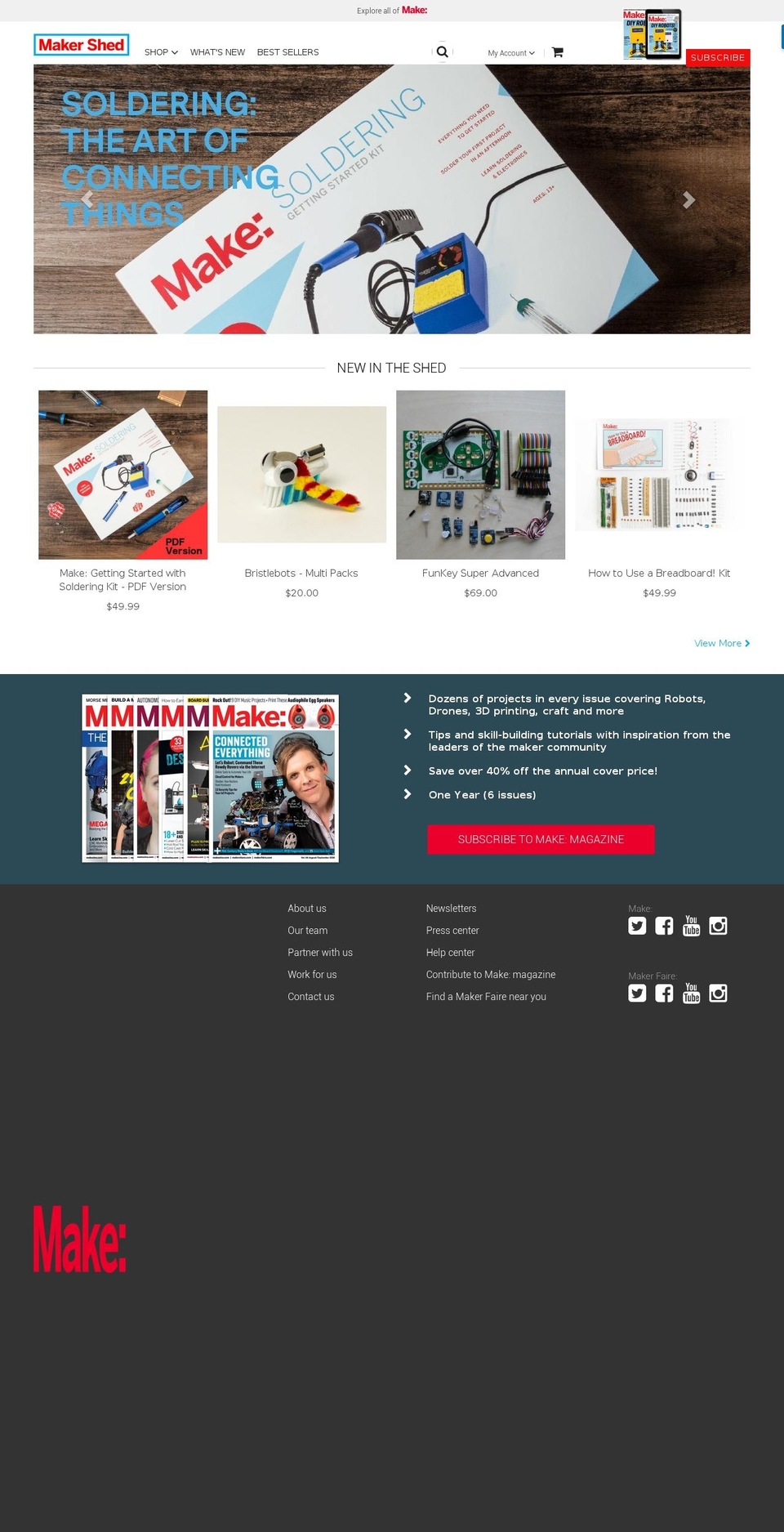 1412 Shopify theme site example makeshed.net