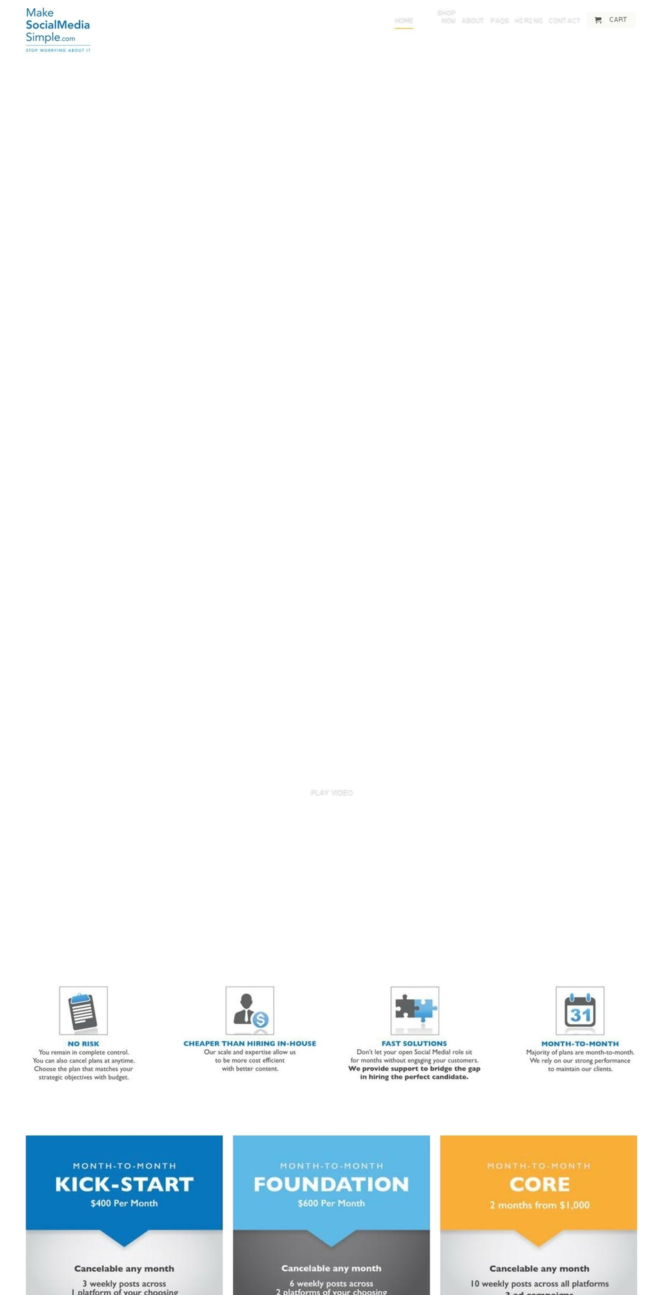 makesocialmediasimple.com — Shopify storefront screenshot