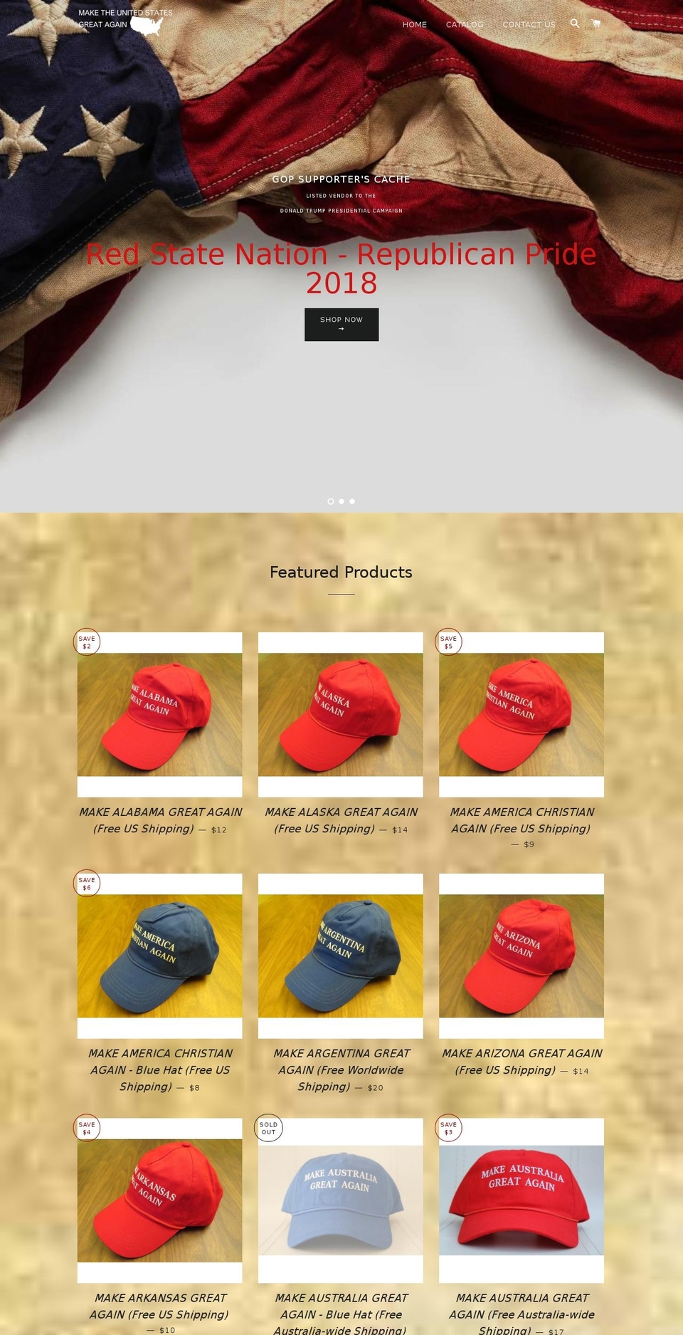 makespaingreatagain.com — Shopify storefront screenshot