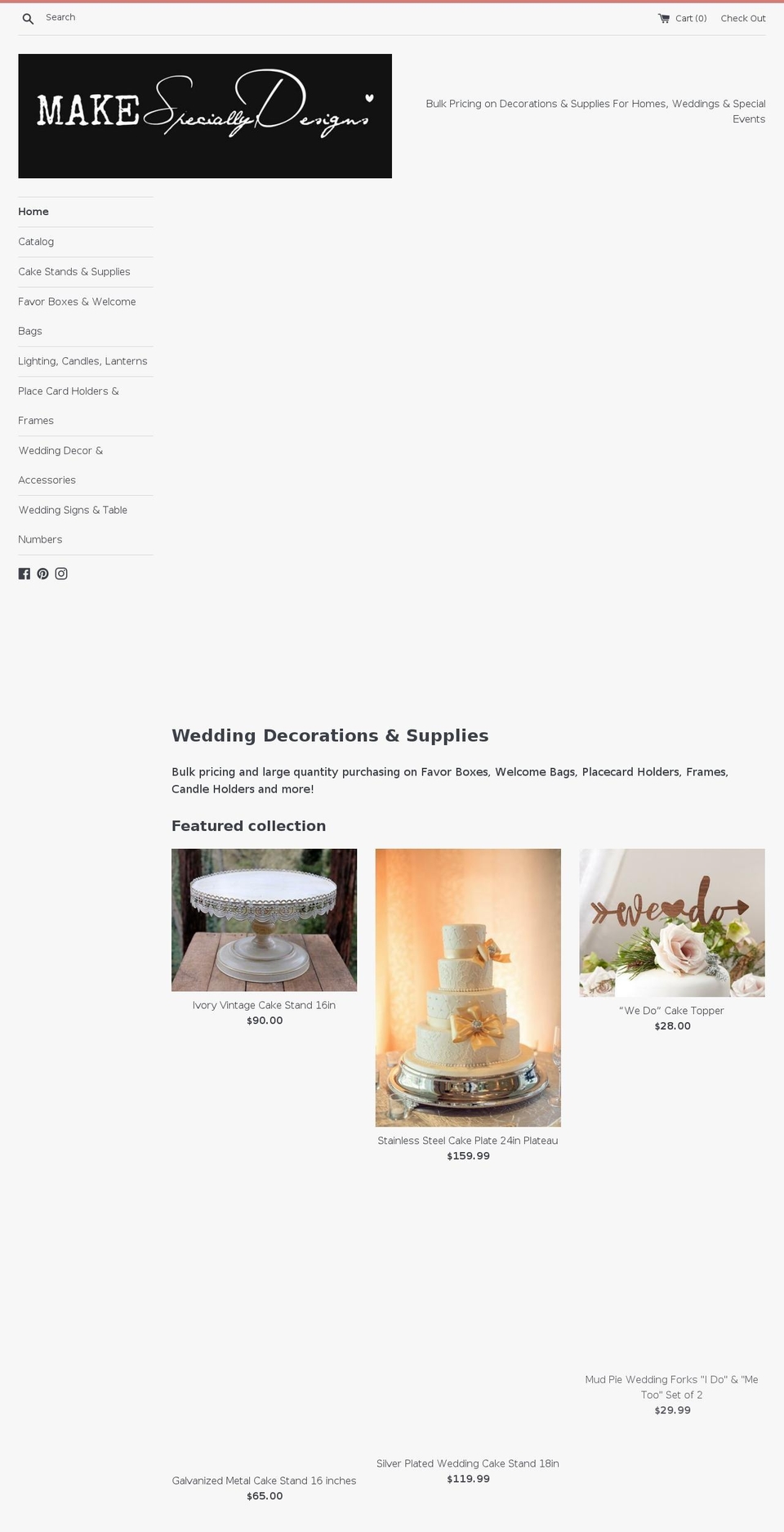 makespeciallydesigns.com shopify website screenshot