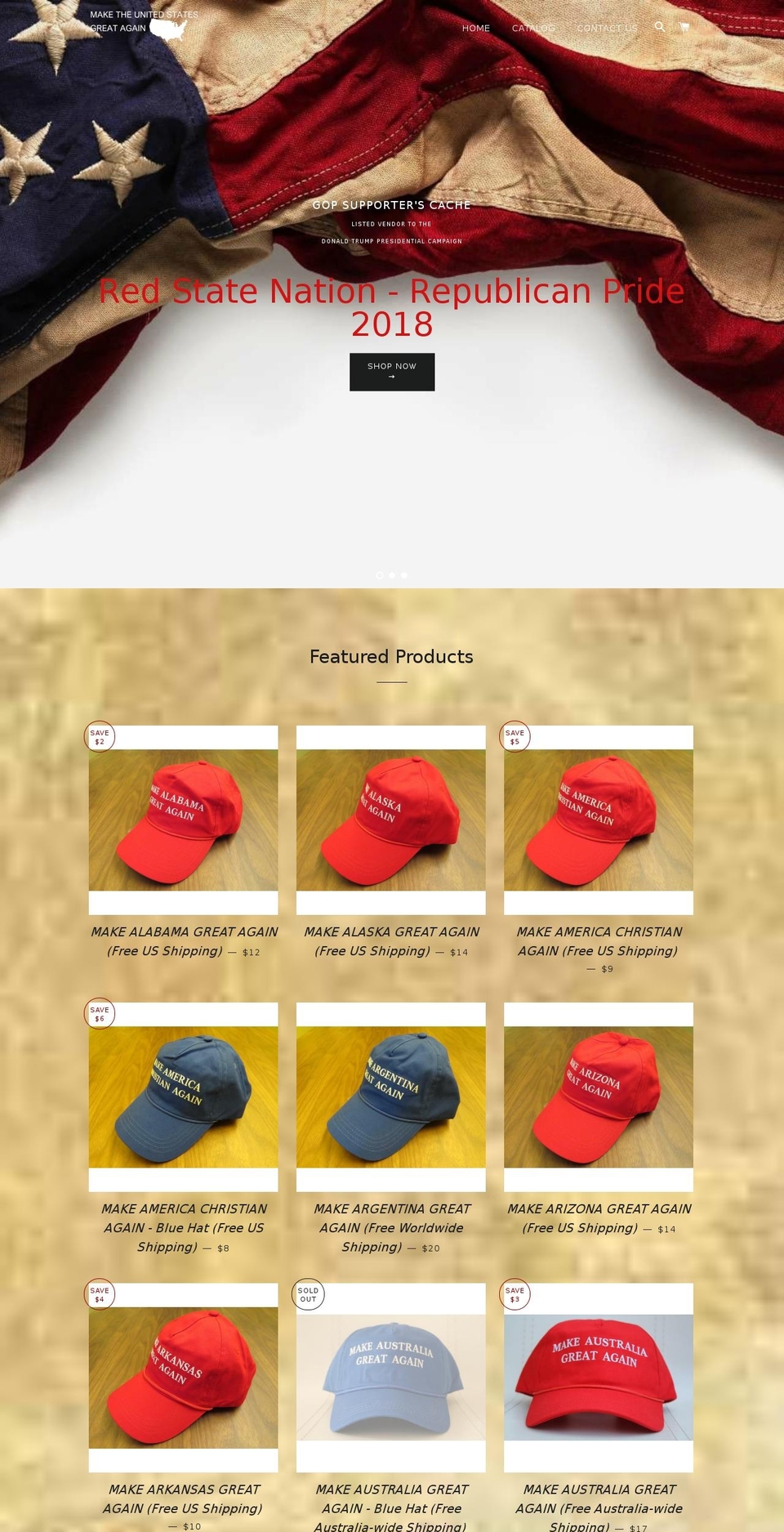 makeswedengreatagain.com — Shopify storefront screenshot