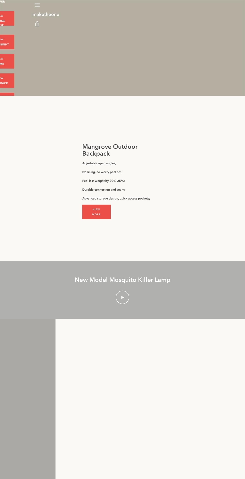 makethe1.com — Shopify storefront screenshot