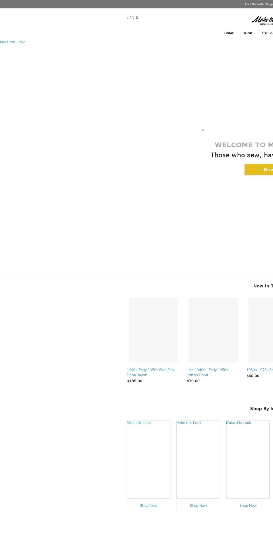 makethislook.com shopify website screenshot