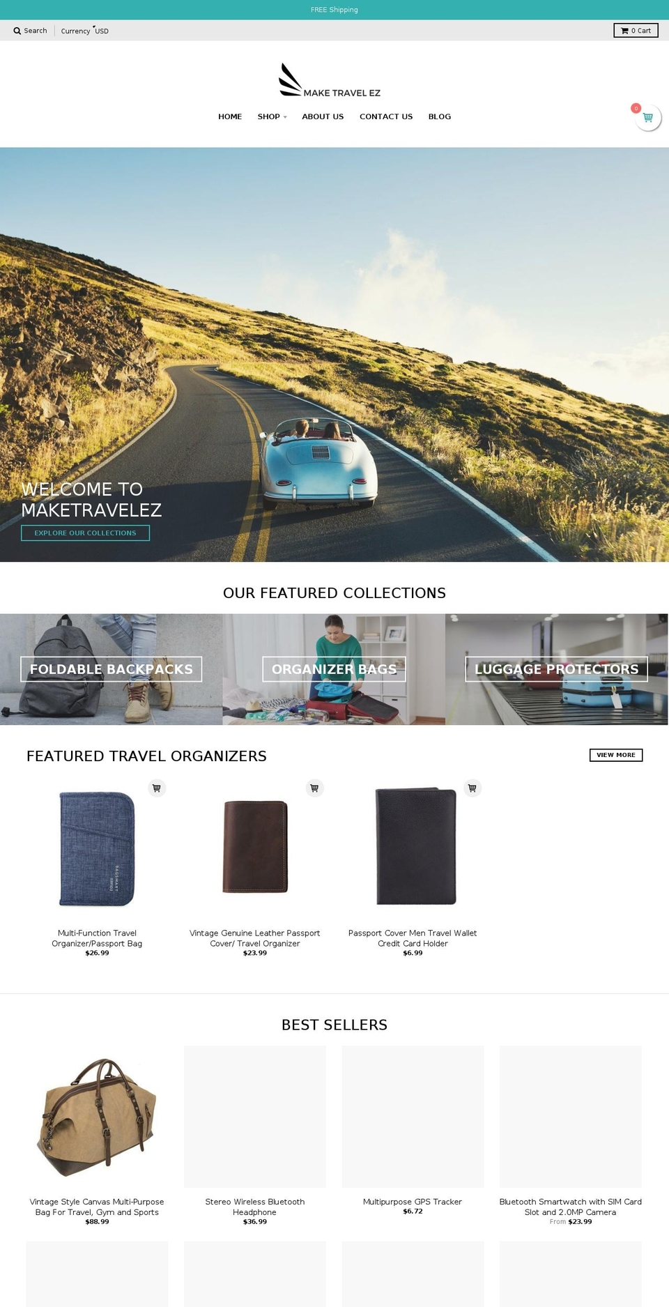 maketravelez.com — Shopify storefront screenshot