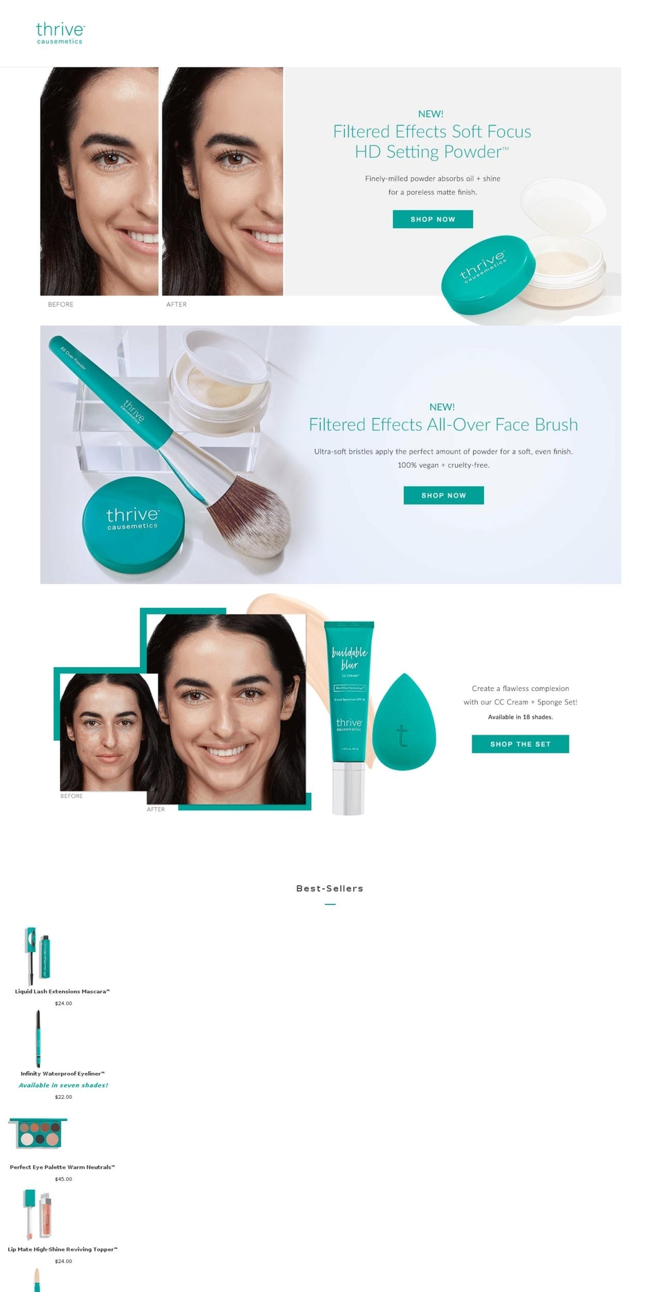 makeupartistoncall.com — Shopify storefront screenshot