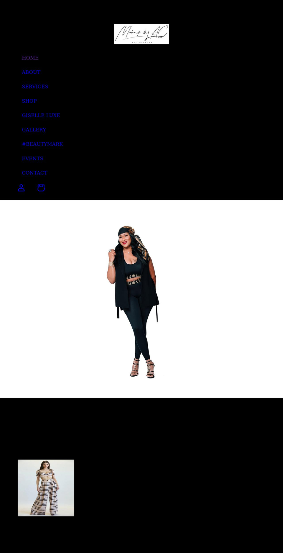makeupbyac.com shopify website screenshot