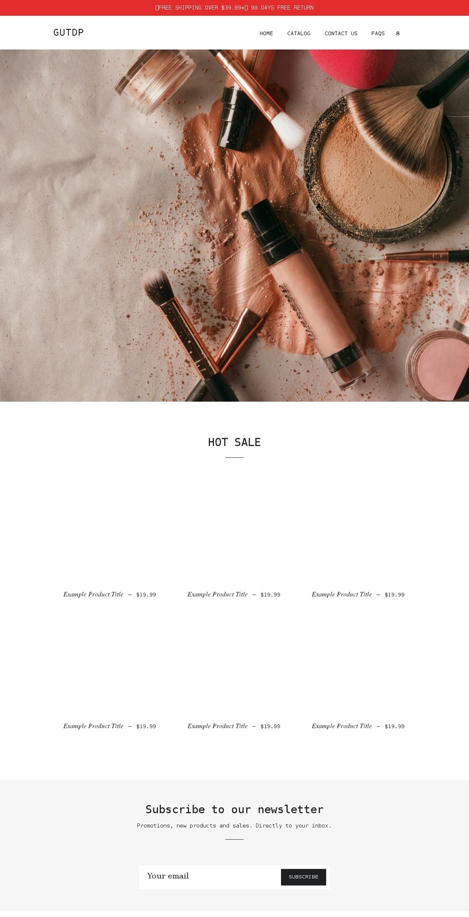 makeupcap.com shopify website screenshot