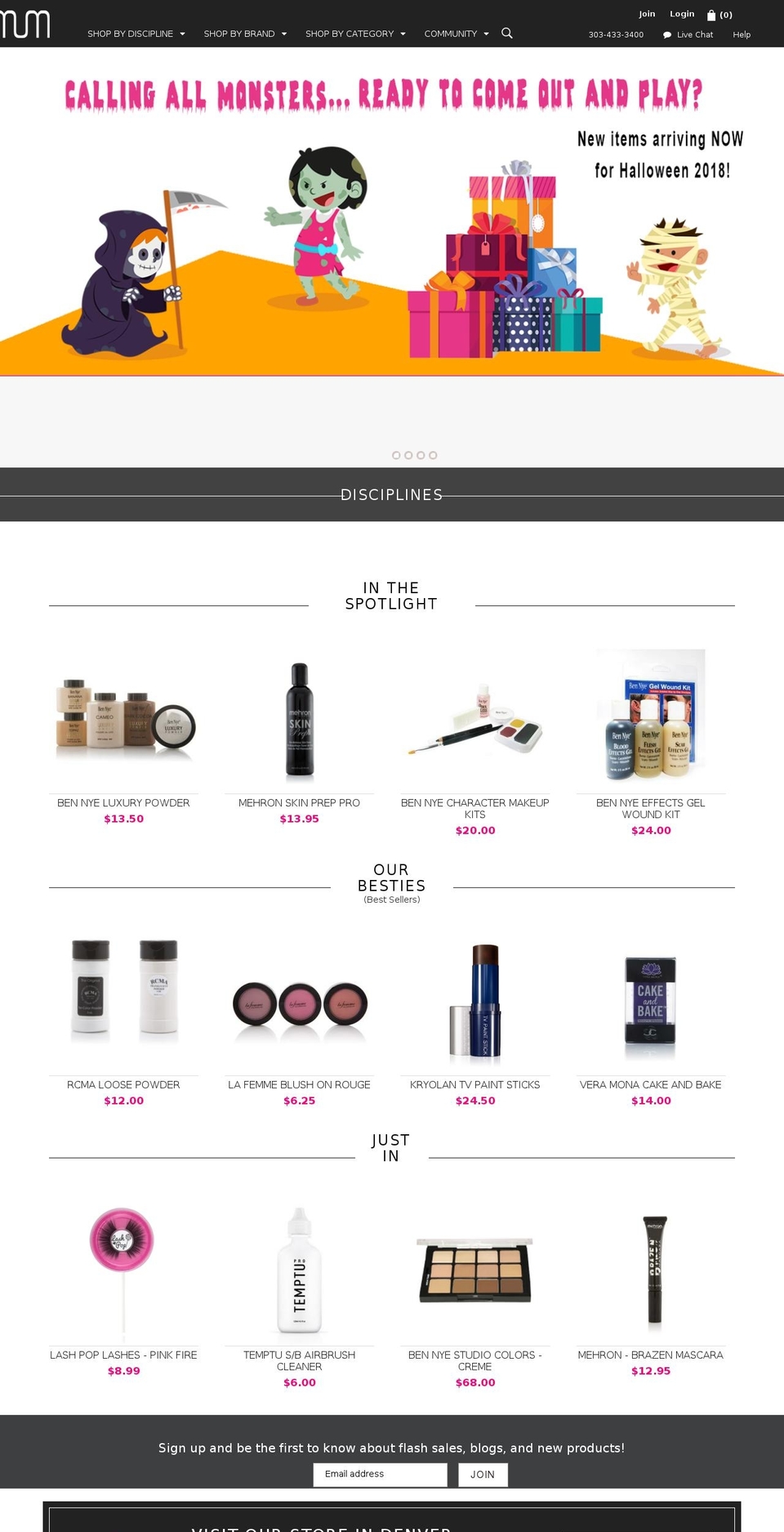 makeupmania.com — Shopify storefront screenshot