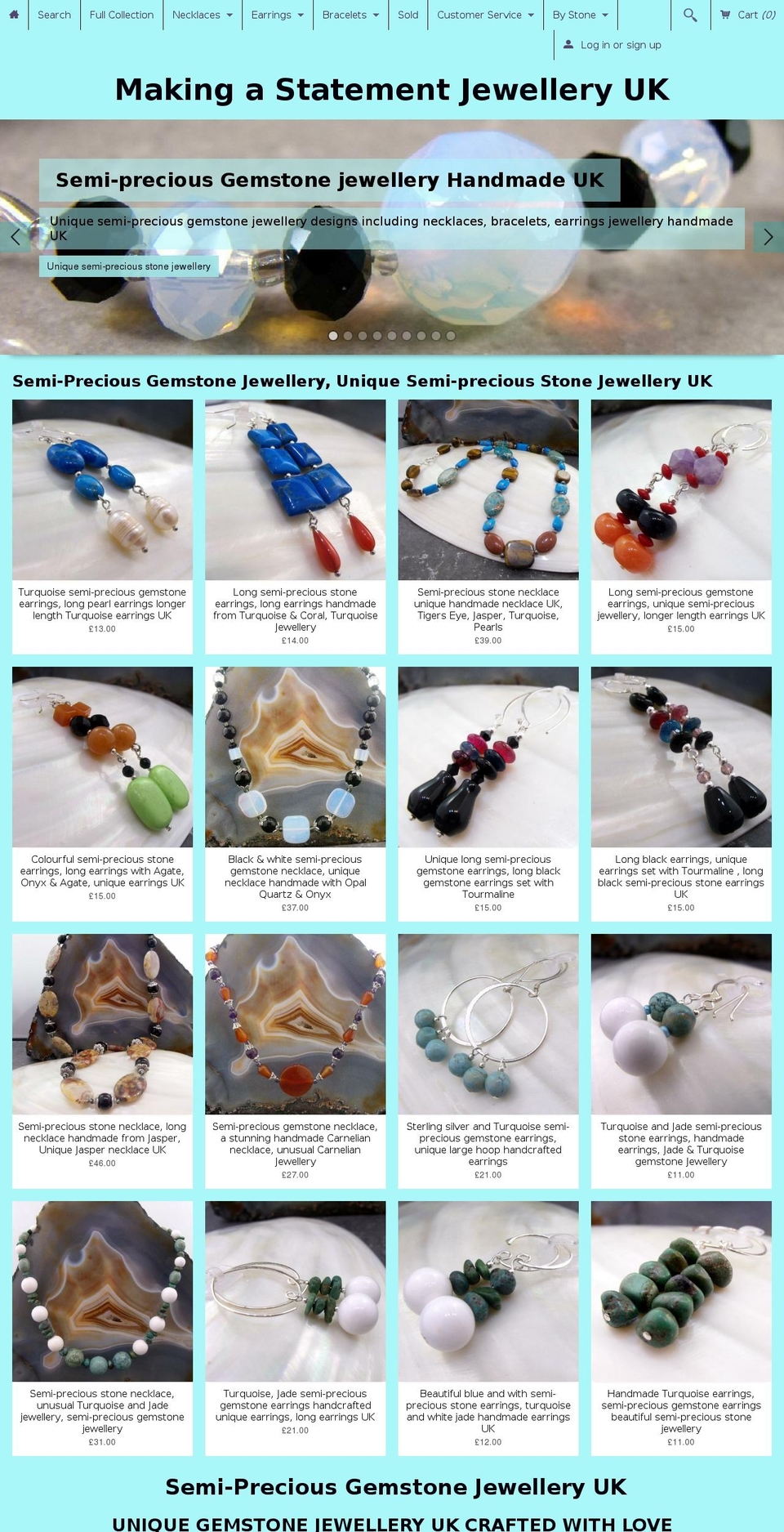 making-a-statement-jewellery.uk shopify website screenshot