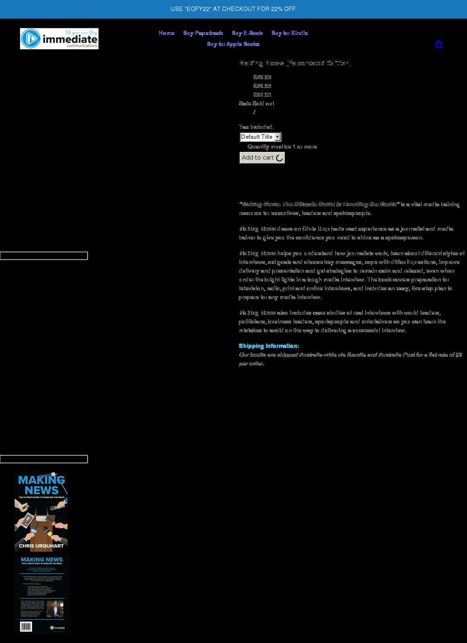 making-news.com shopify website screenshot