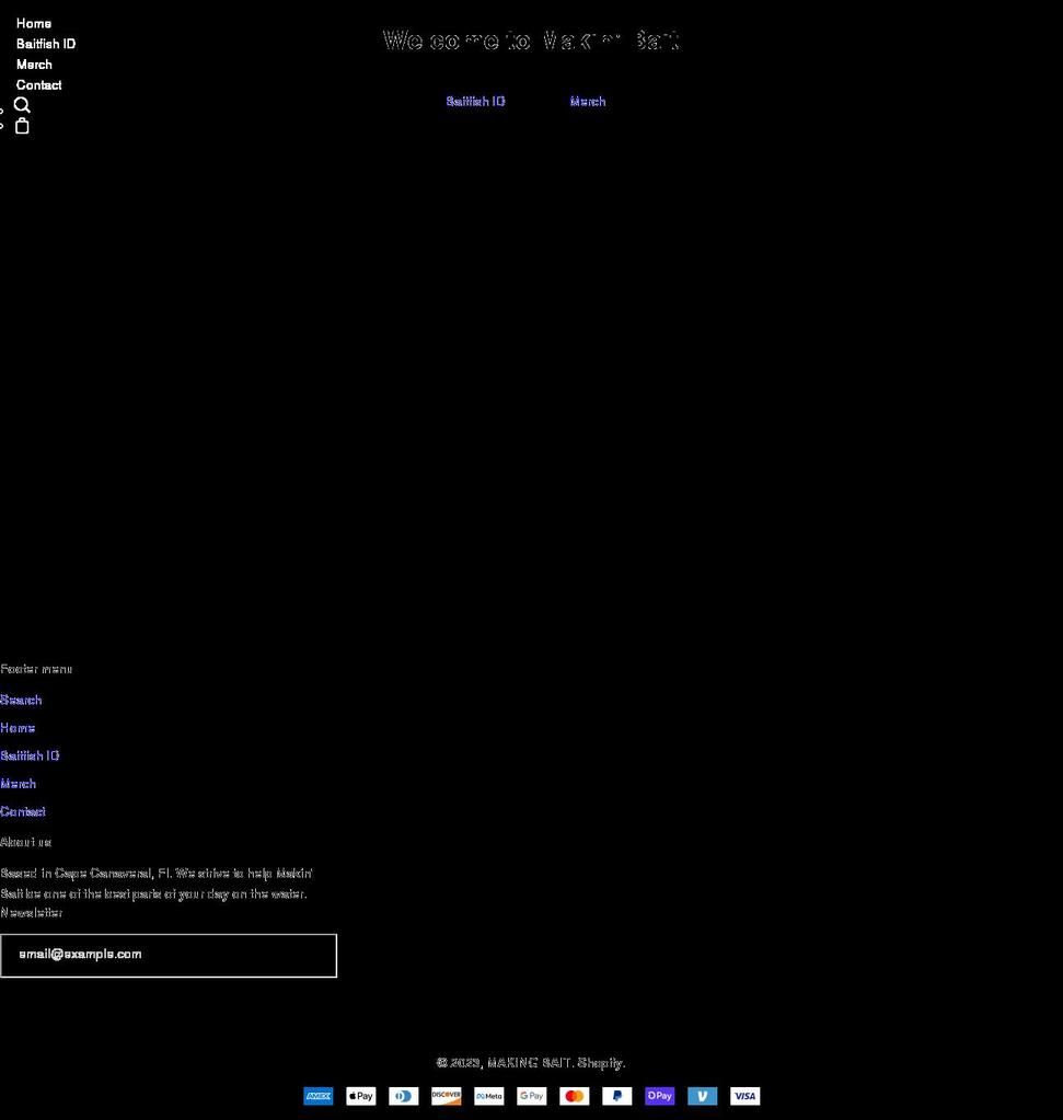 makingbait.com shopify website screenshot