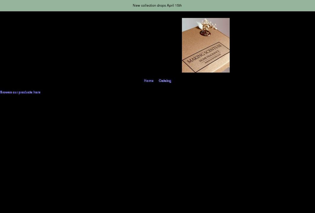 makingscentsni.co.uk shopify website screenshot