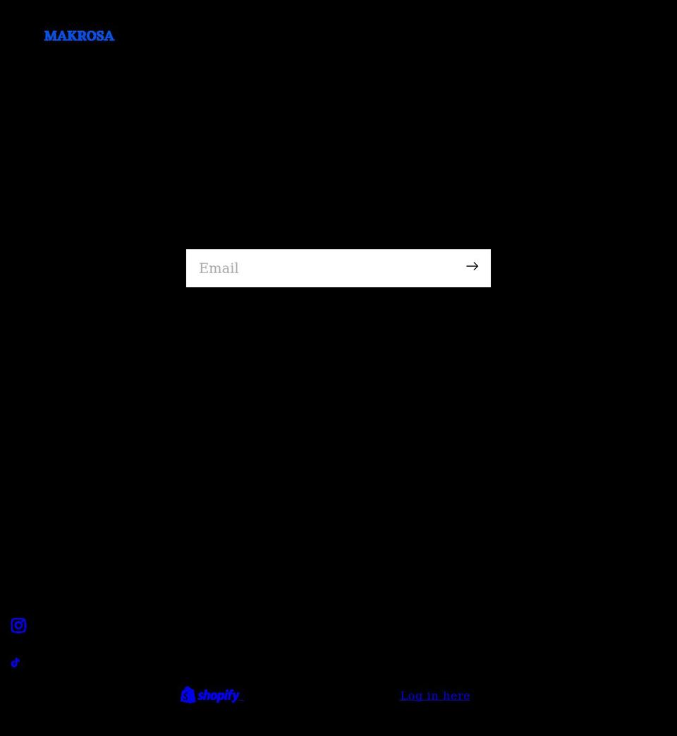 makrosa.com shopify website screenshot