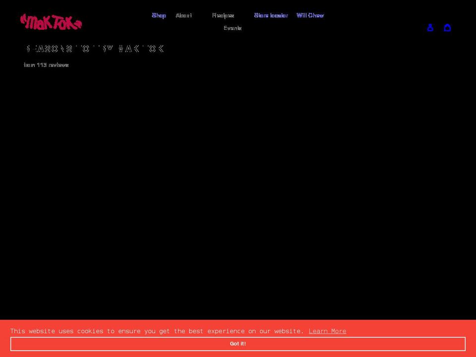 maktok.com shopify website screenshot