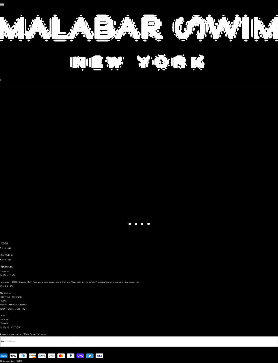 malabarswim.com shopify website screenshot