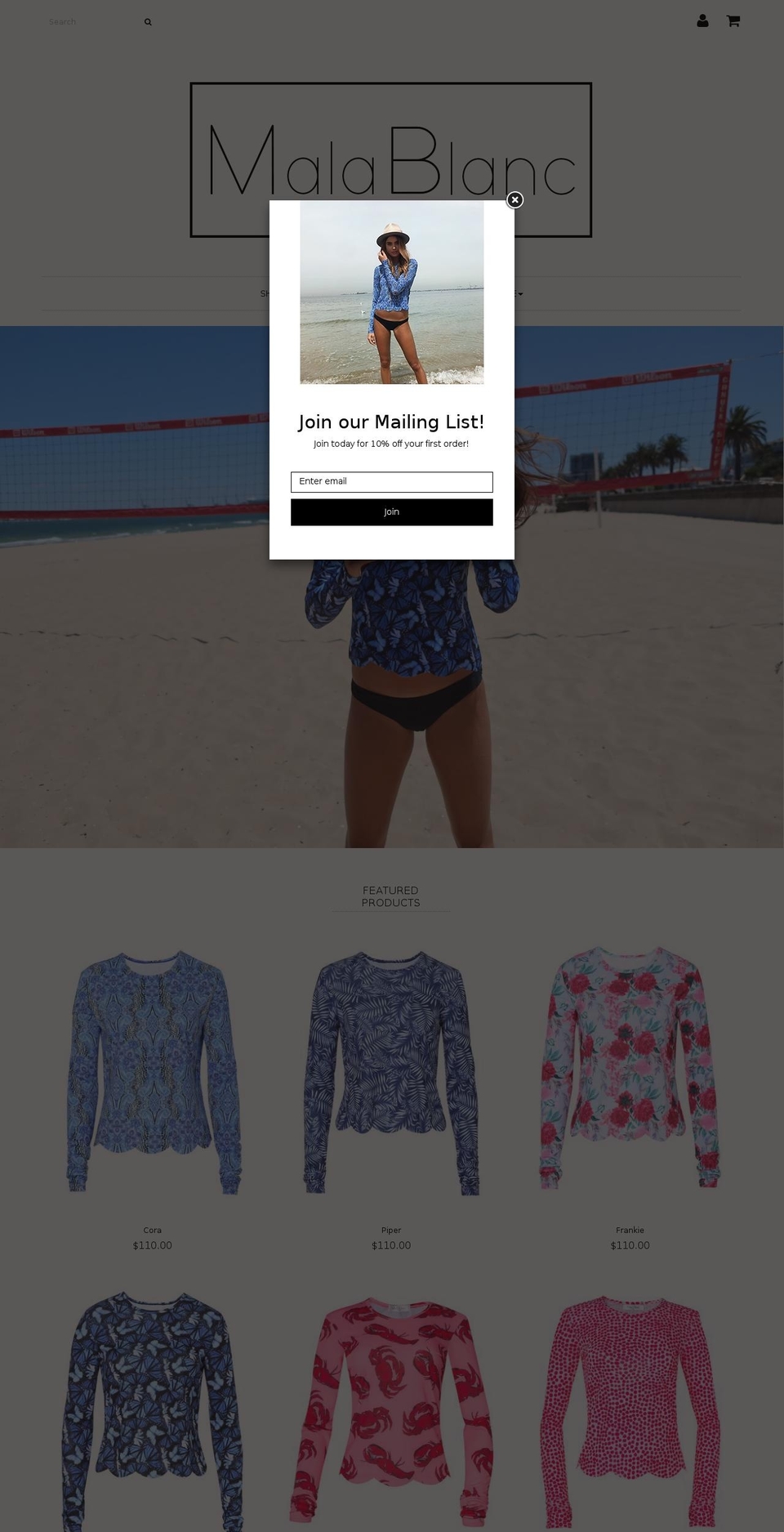 malablanc.com — Shopify storefront screenshot