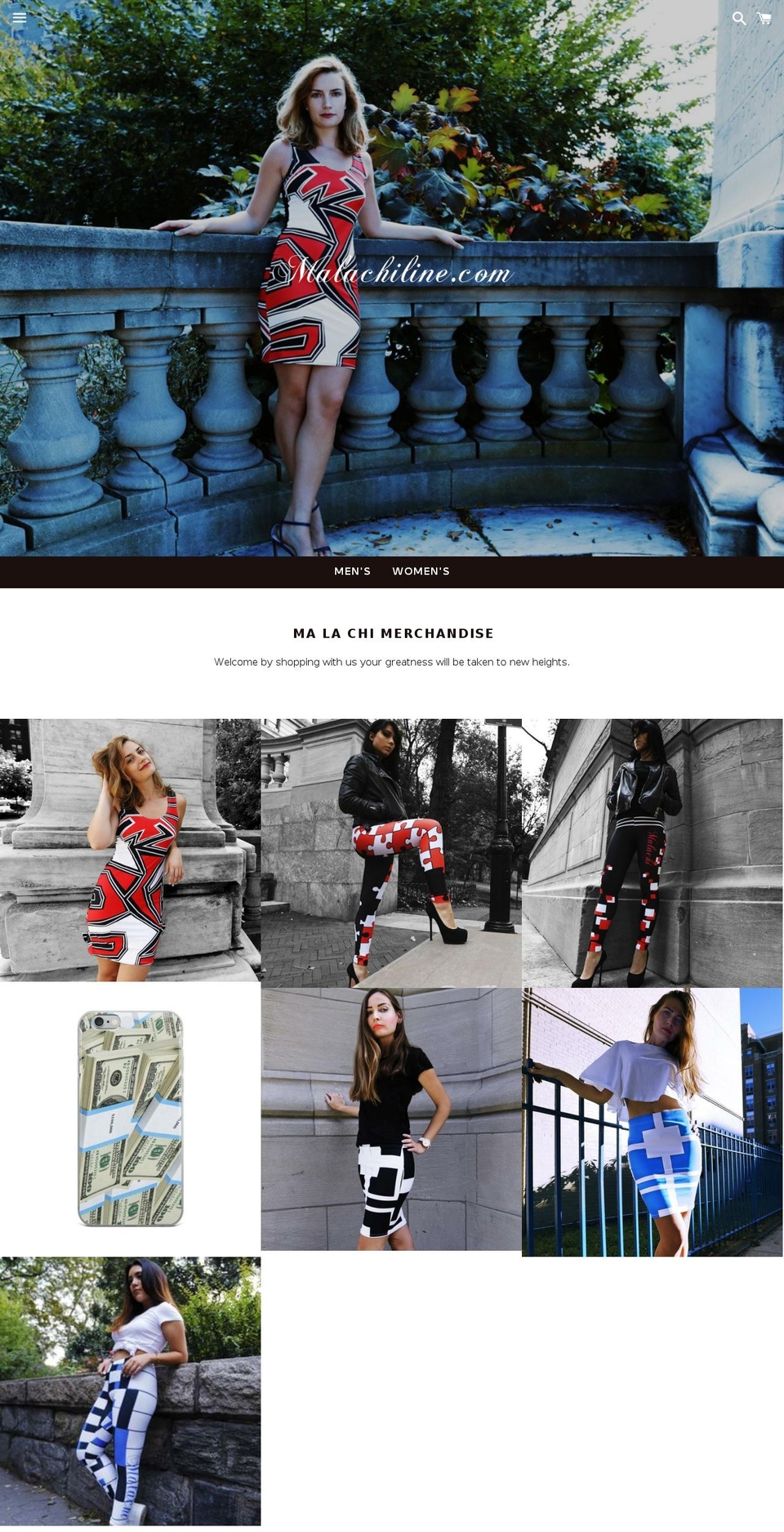 malachiline.com shopify website screenshot