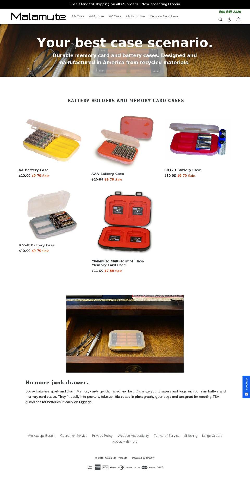 malamuteproducts.com — Shopify storefront screenshot