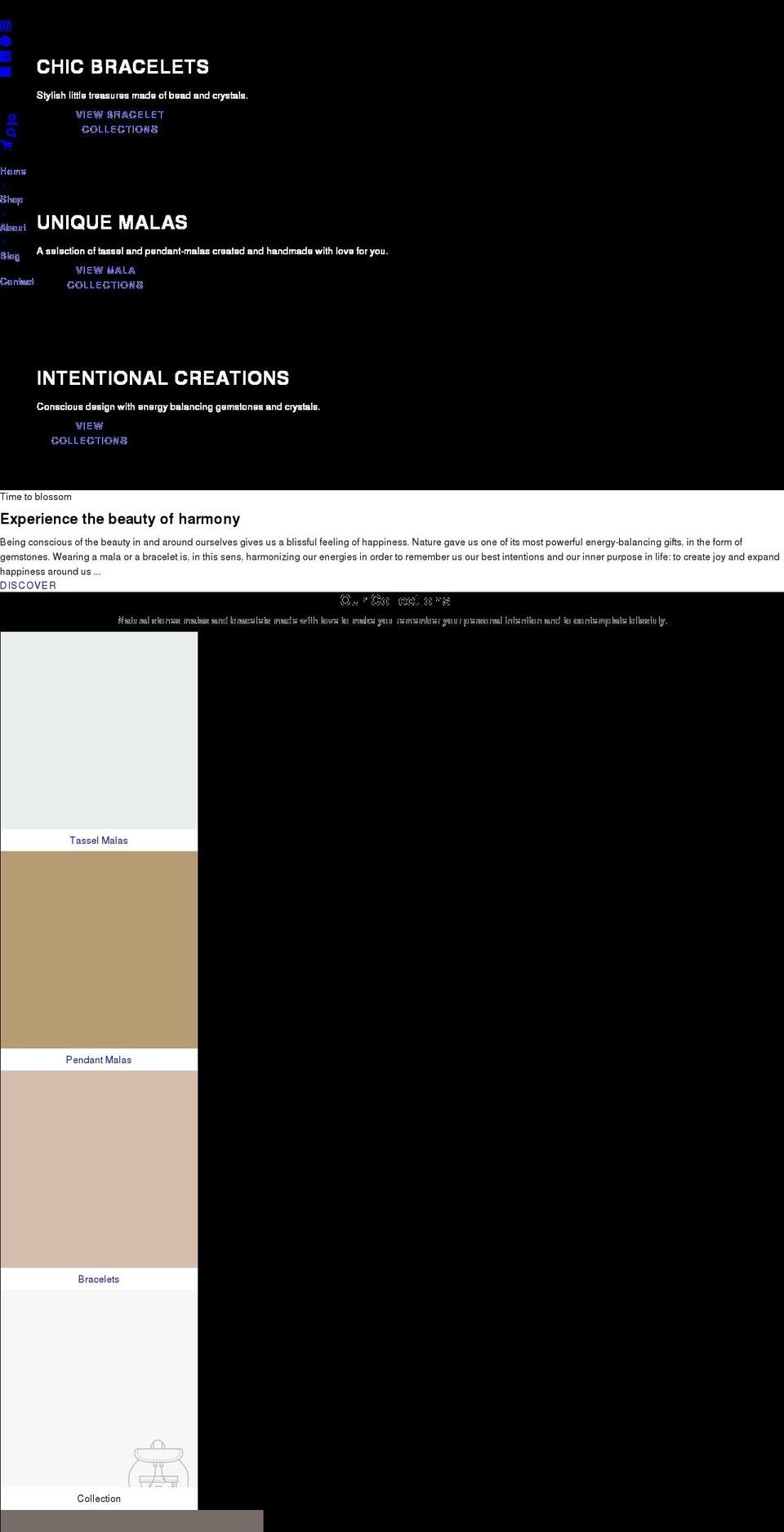 malaofgrace.com shopify website screenshot