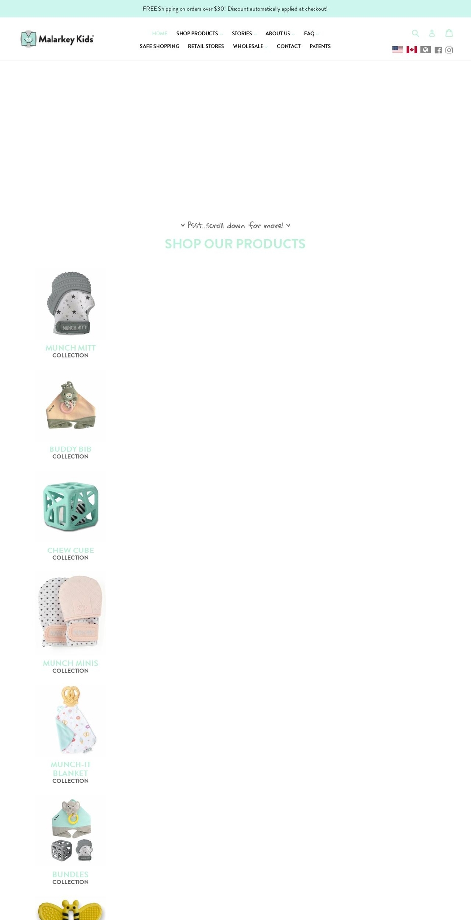 malarkeykids.com shopify website screenshot