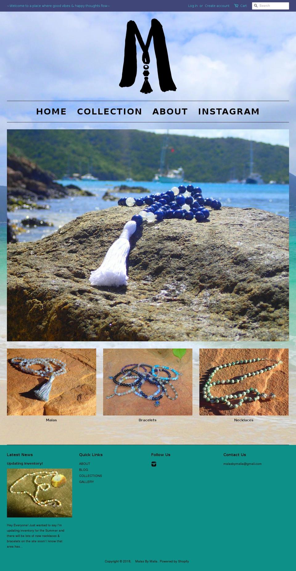 malasbymalia.com — Shopify storefront screenshot