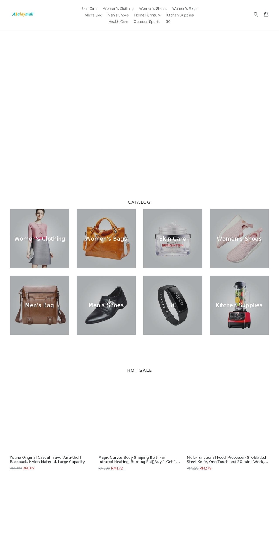 malaymall.com shopify website screenshot