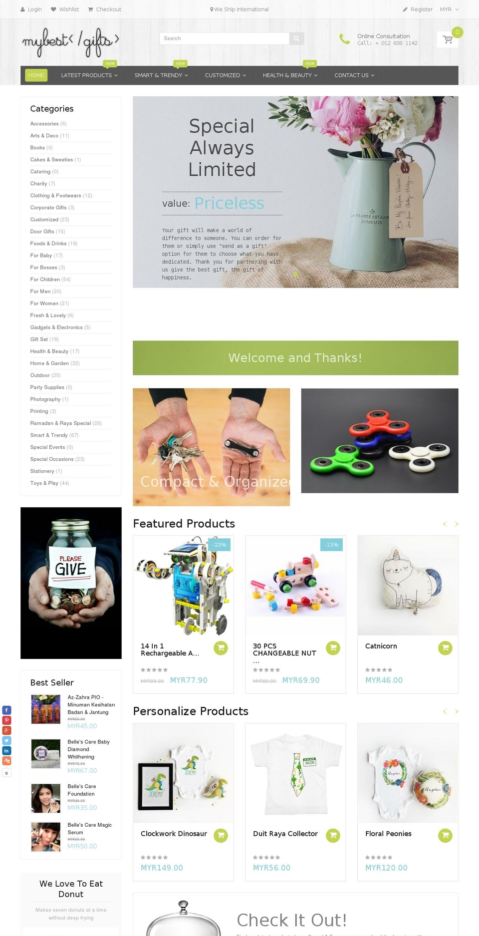 malaysiabestgifts.com — Shopify storefront screenshot