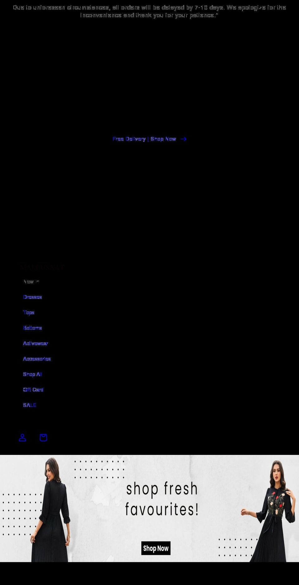 malbusaat.co.uk shopify website screenshot