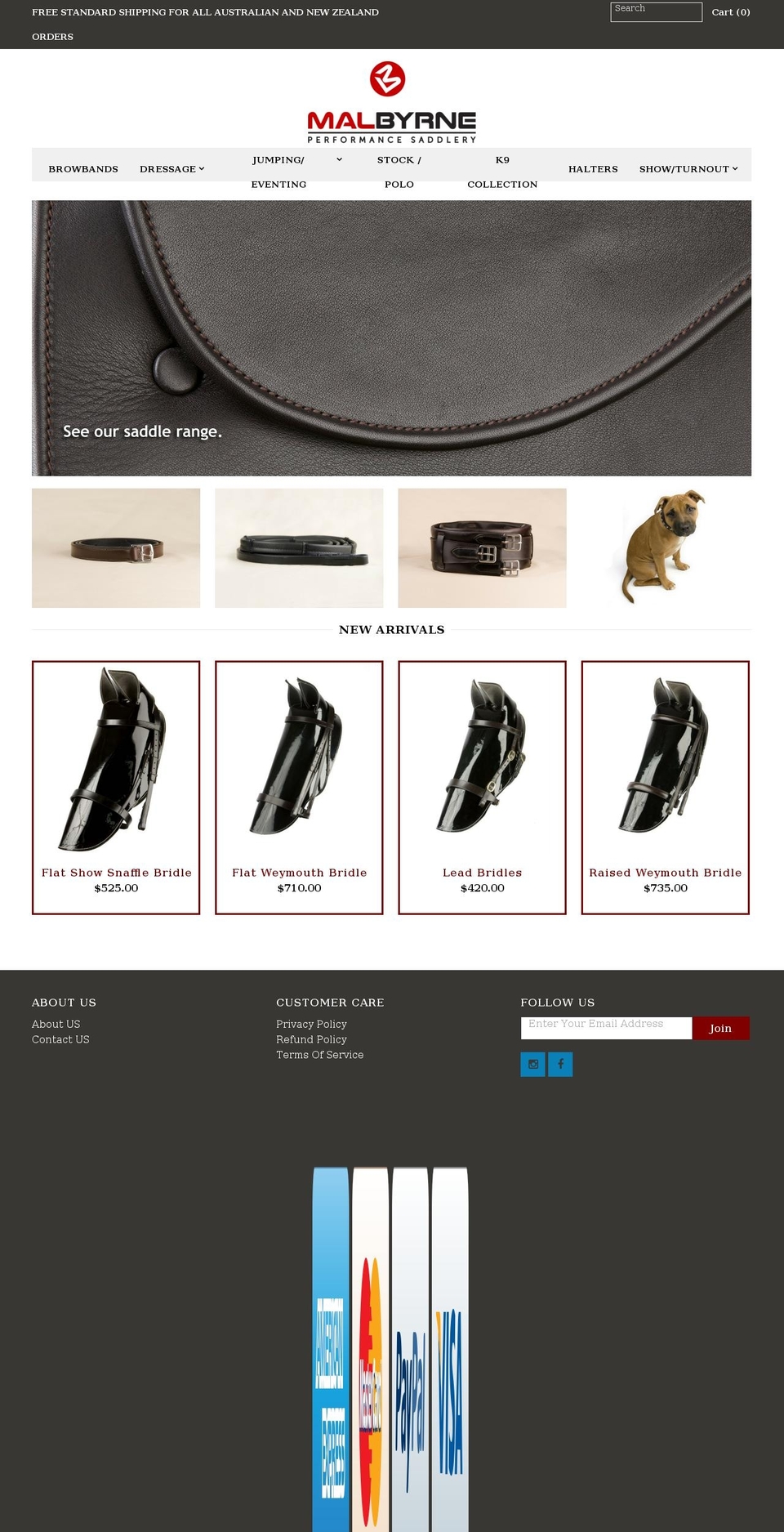 malbyrne.com.au shopify website screenshot