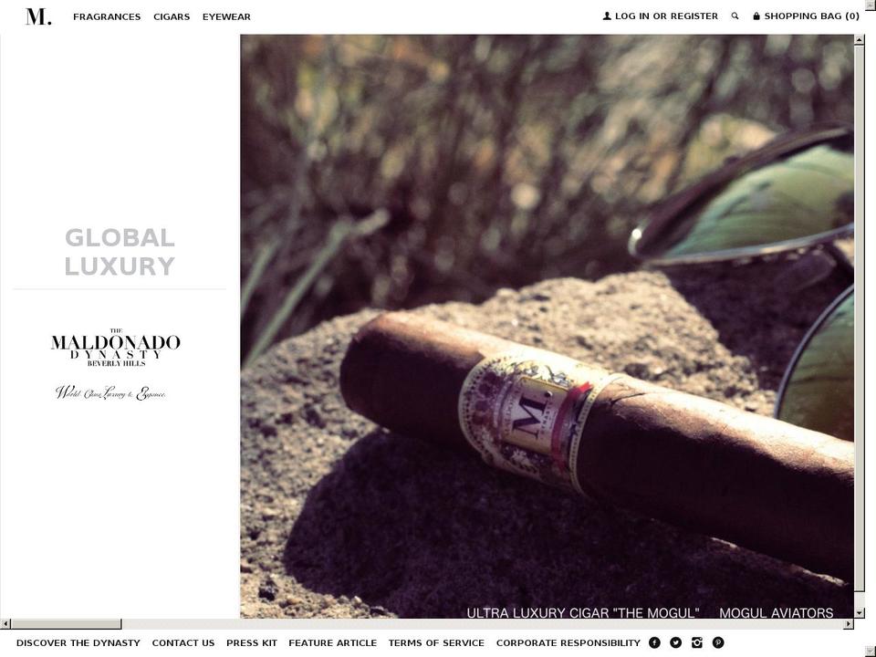 maldonadodynasty.com — Shopify storefront screenshot