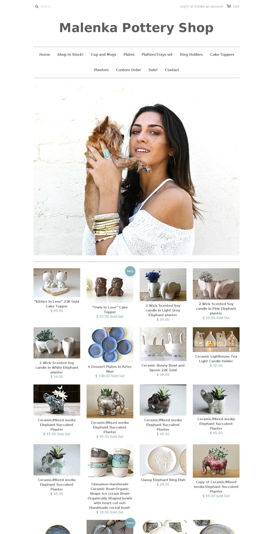 malenkadesign.com — Shopify storefront screenshot